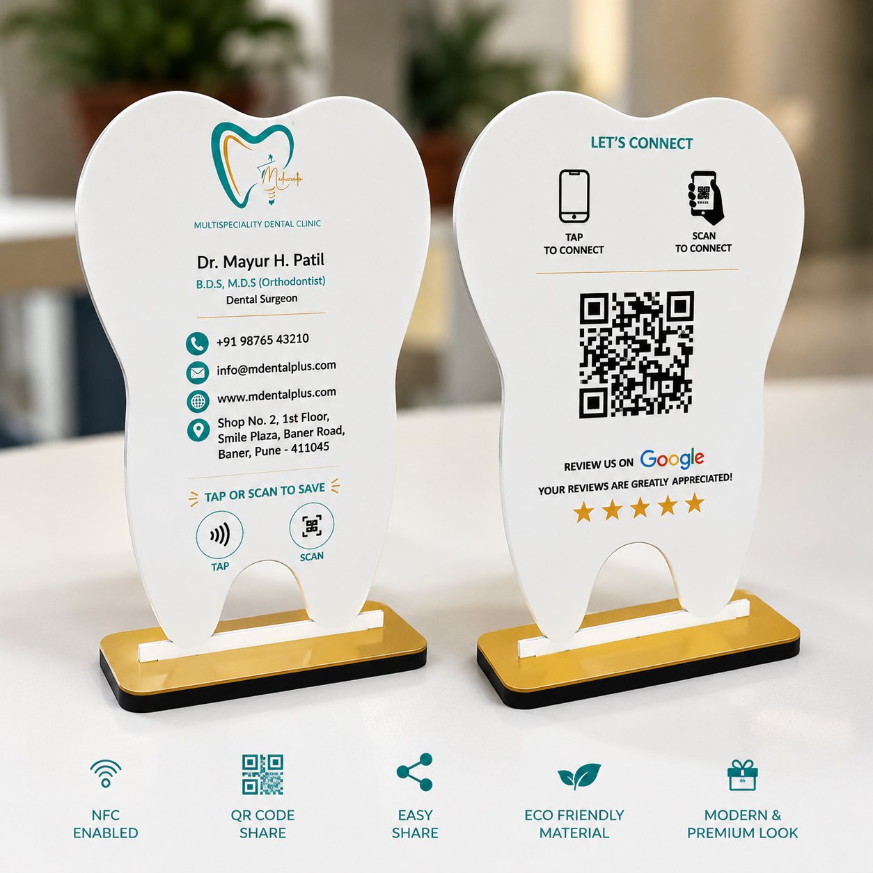 Custom Shape NFC Standee